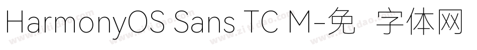 HarmonyOS Sans TC M字体转换